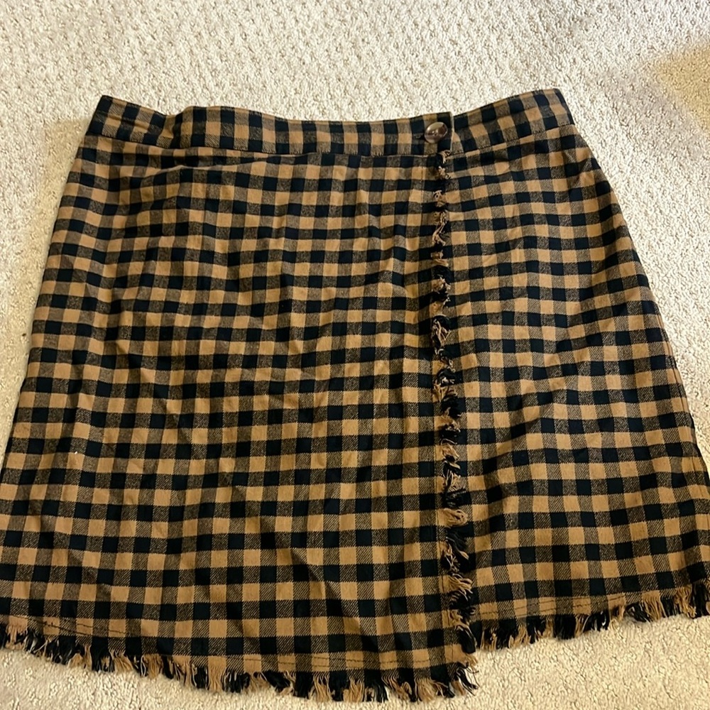 Urban outfitters button wrap skirt, size large. Worn once in perfect condition.